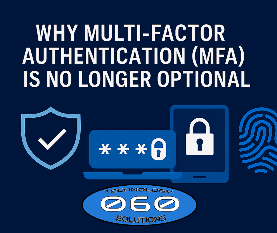 “Multi‑factor authentication icons with password lock, shield, phone, and fingerprint illustrating account protection.”