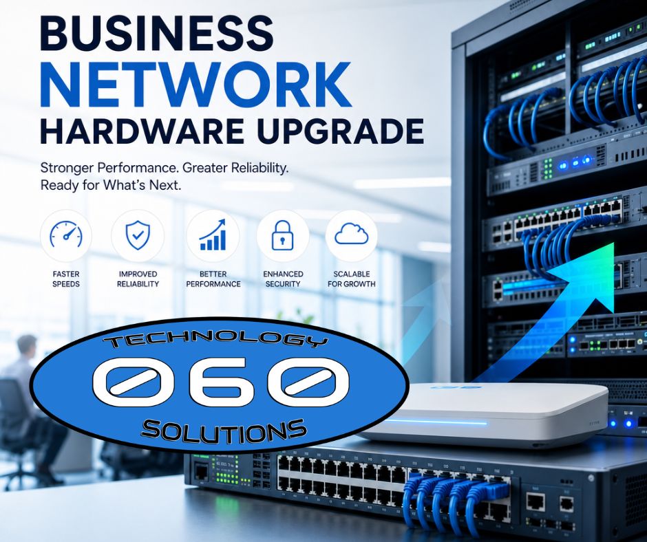 Business network hardware upgrade for Kansas companies – modern IT infrastructure and secure networking by 060 Technology Solutions